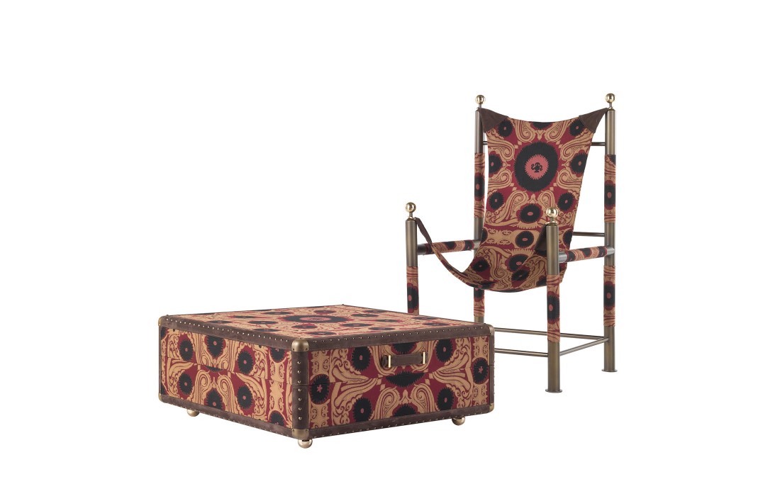 Кресло для отдыха от фабрики ETRO Home Interiors модель Babel Brown