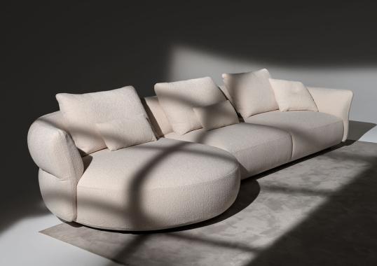 Диван от фабрики Ferri 1956 модель Madrid White 