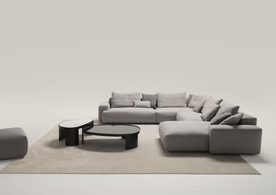 Диван от фабрики Ferri 1956 модель Panama Gray Fabric L 