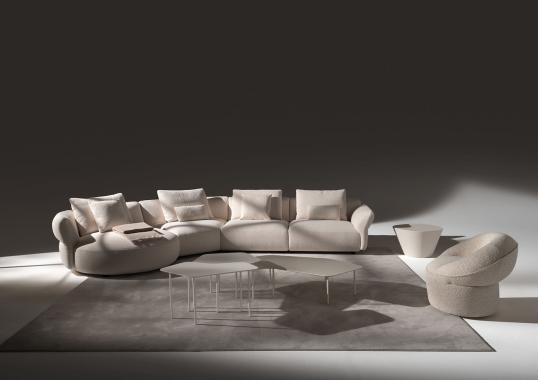 Диван от фабрики Ferri 1956 модель Madrid White 