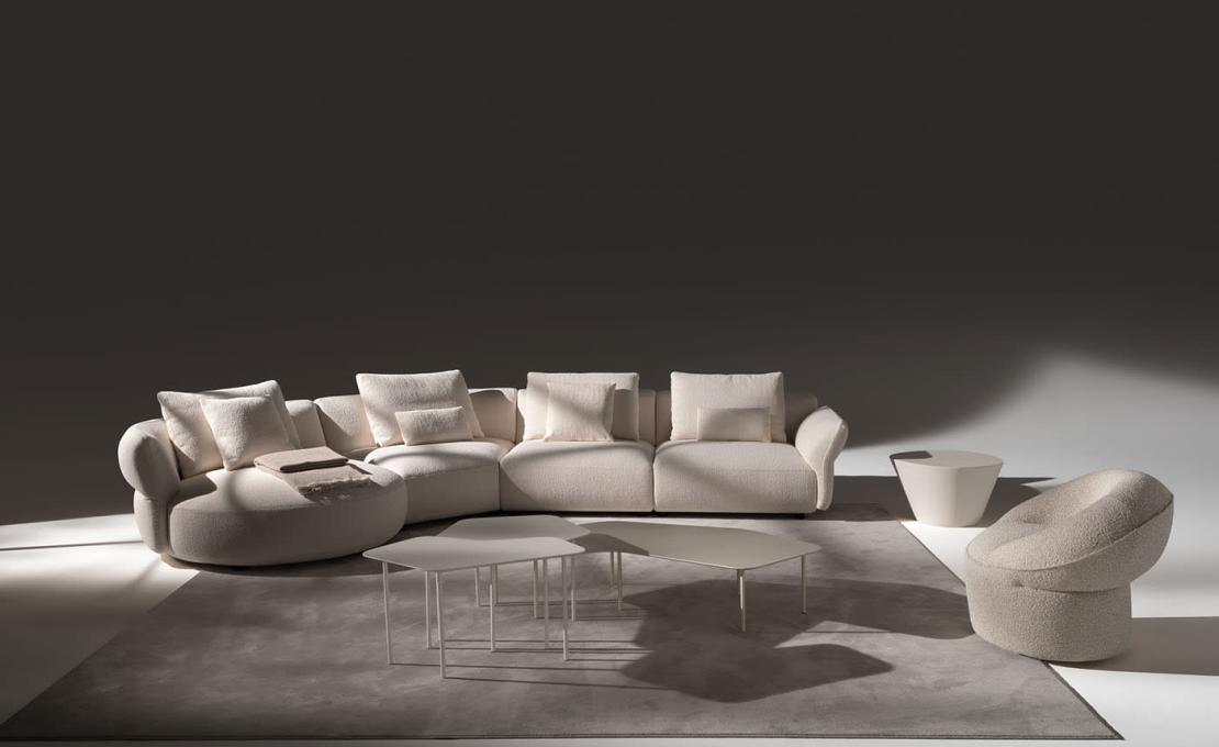 Диван от фабрики Ferri 1956 модель Madrid White 