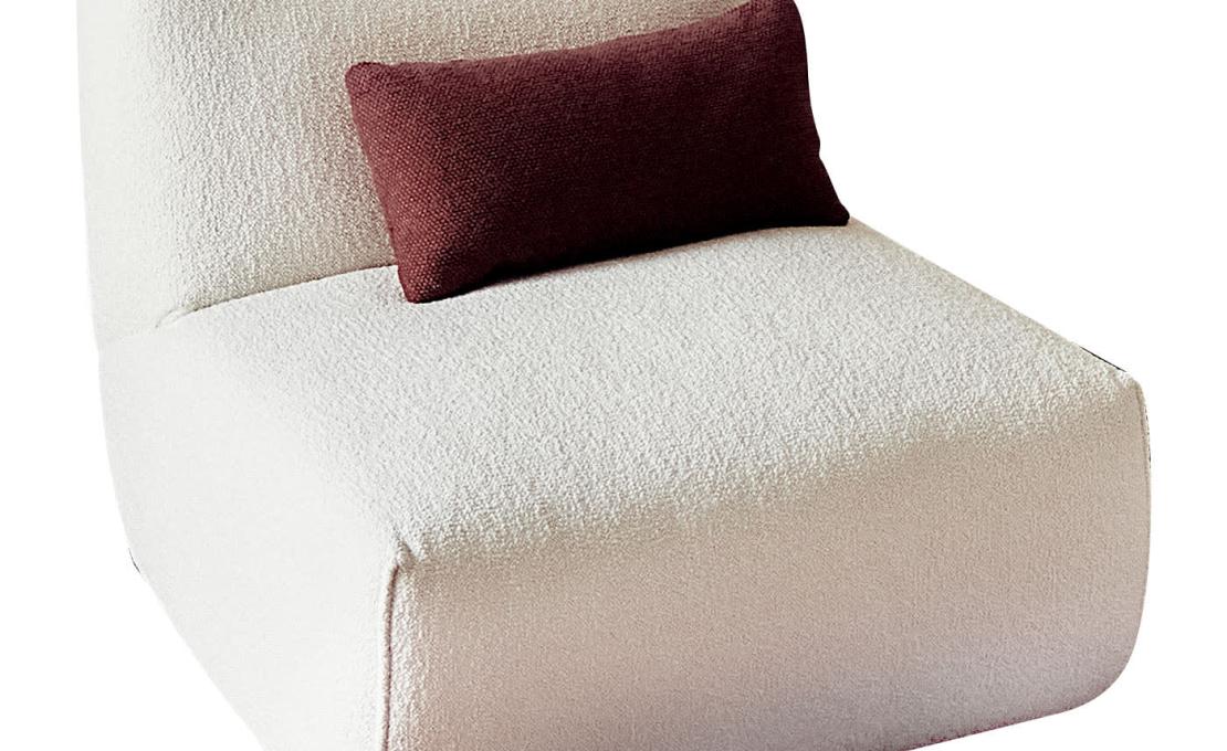 Кресло от фабрики Ferri 1956 модель Sydney Off-White 