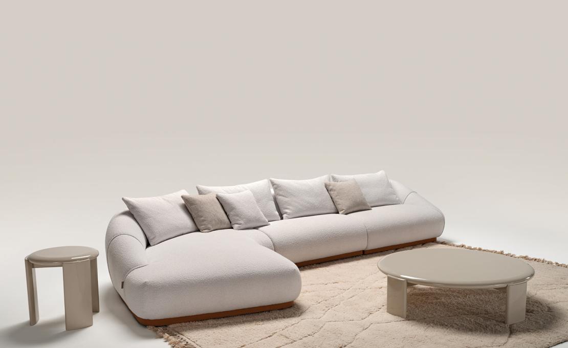 Журнальный столик от фабрики Ferri 1956 модель Orion 755 Lucid White