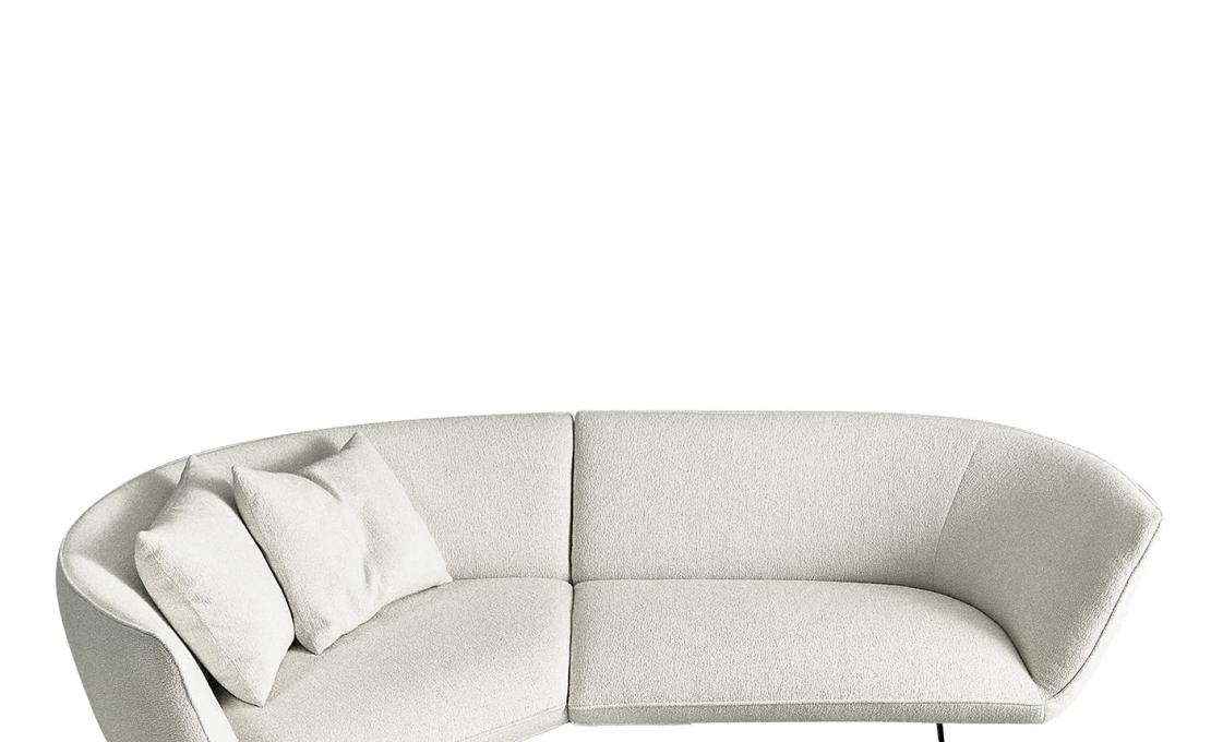Диван от фабрики Ferri 1956 модель Athene Off-White 