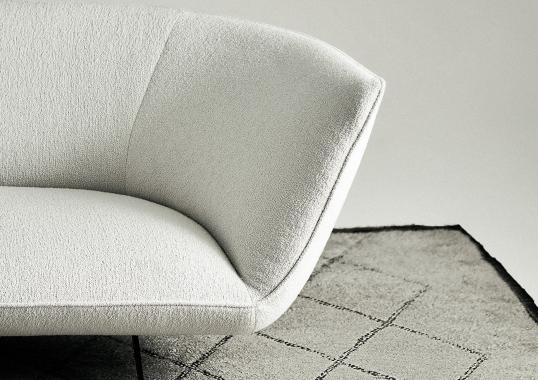 Диван от фабрики Ferri 1956 модель Athene Off-White 