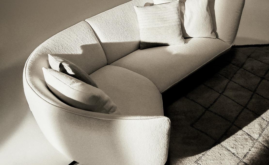 Диван от фабрики Ferri 1956 модель Athene Off-White 