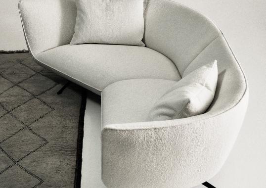 Диван от фабрики Ferri 1956 модель Athene Off-White 