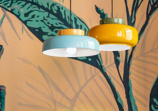 Подвесное освещение от фабрики FerroLuce модель Maracanà Light Blue