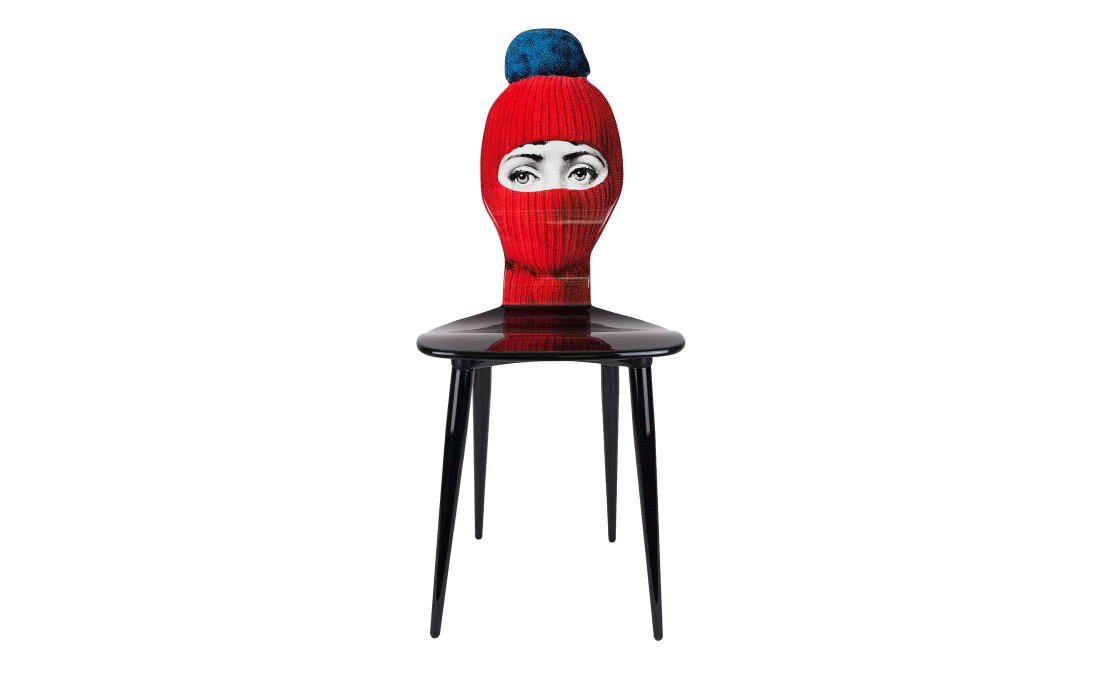 Стул от фабрики Fornasetti модель Lux Gstaad Red And Blue