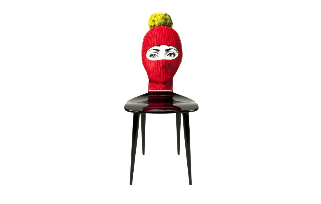 Стул от фабрики Fornasetti модель Lux Gstaad Red And Yellow