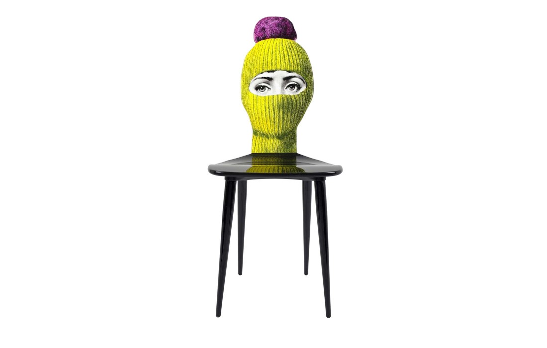 Стул от фабрики Fornasetti модель Lux Gstaad Yellow And Purple