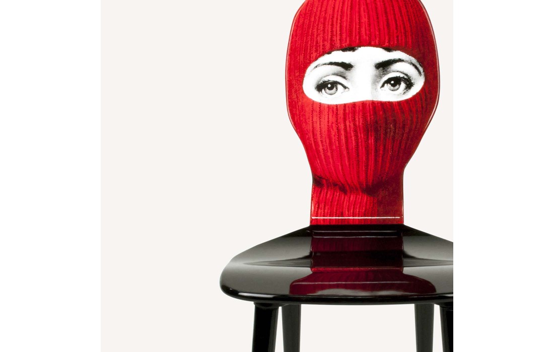 Стул от фабрики Fornasetti модель Lux Gstaad Red And Yellow