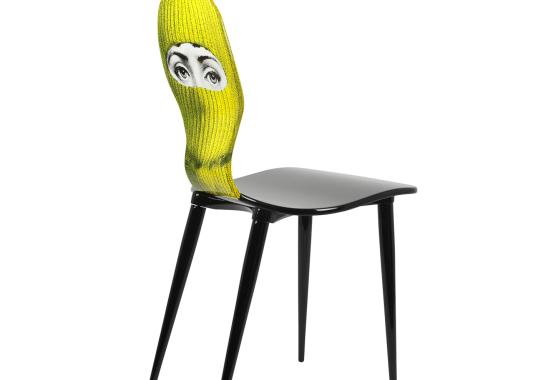 Стул от фабрики Fornasetti модель Lux Gstaad Yellow And Purple