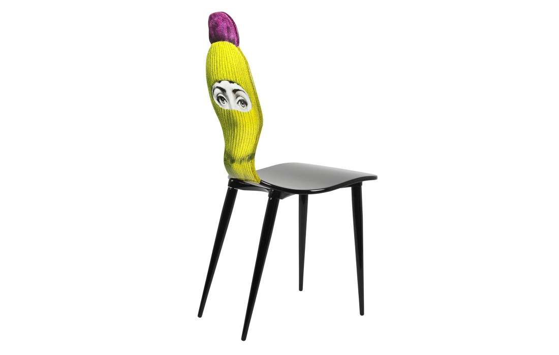 Стул от фабрики Fornasetti модель Lux Gstaad Yellow And Purple