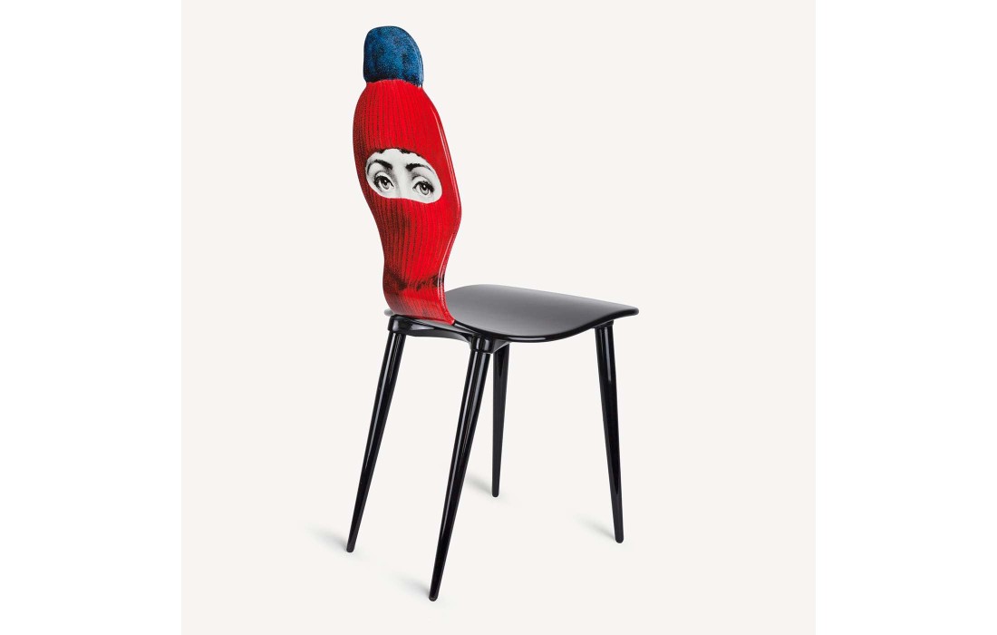 Стул от фабрики Fornasetti модель Lux Gstaad Red And Blue