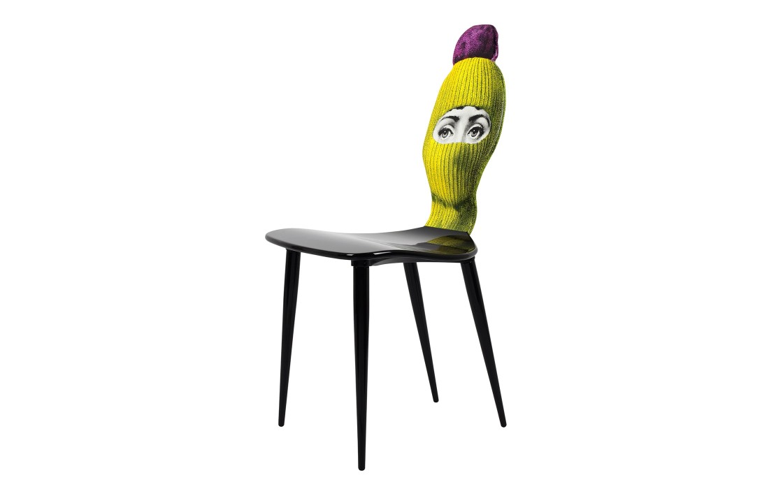 Стул от фабрики Fornasetti модель Lux Gstaad Yellow And Purple