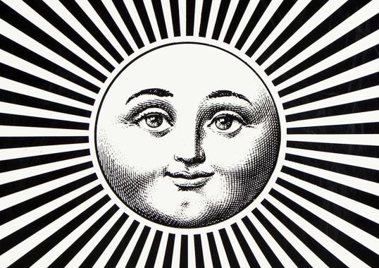 Журнальный столик от фабрики Fornasetti модель Sole Raggiante