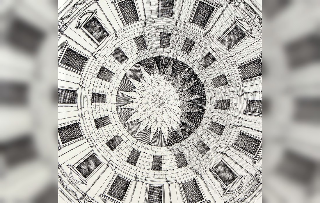 Журнальный столик от фабрики Fornasetti модель Cortile