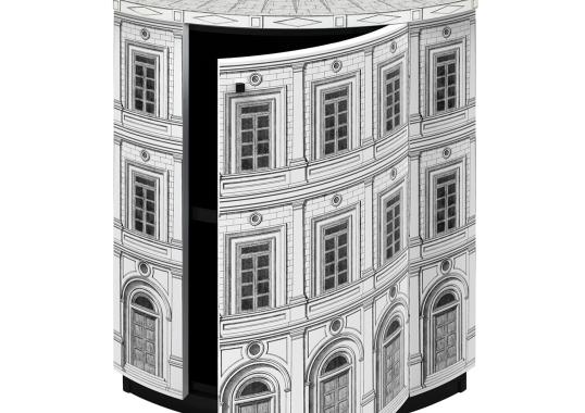 Шкаф от фабрики Fornasetti модель Architettura Black And White