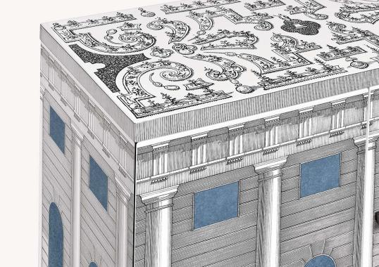 Шкаф от фабрики Fornasetti модель Architettura Celeste