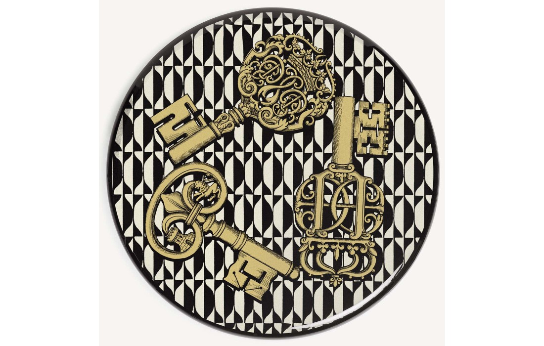 Барные стулья от фабрики Fornasetti модель Chiavi e Losanghe Stool