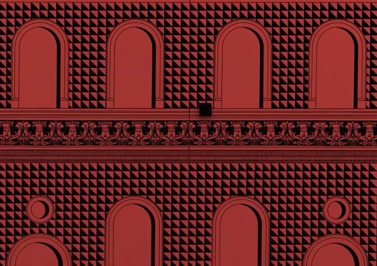 Шкаф от фабрики Fornasetti модель Facciata Quattrocentesca