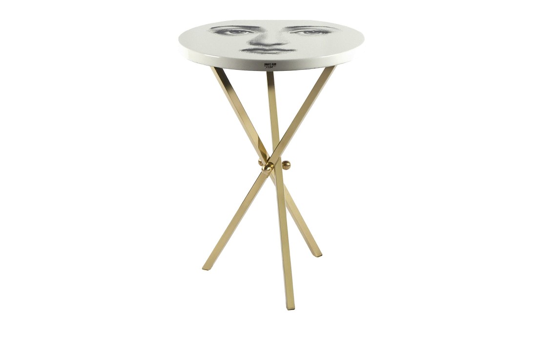 Журнальный столик от фабрики Fornasetti модель Tema e Variazioni n.6 Black And White Side Table