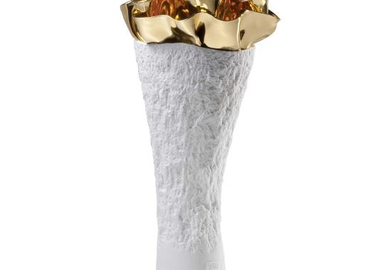 Декоративная ваза Fos Ceramiche Flora Gold image 1