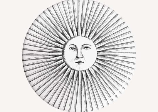 Барные стулья от фабрики Fornasetti модель Sole Splendente Stool