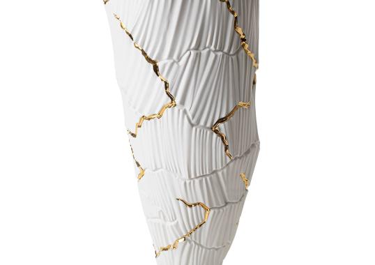 Декоративная ваза Fos Ceramiche Meltemi Gold Cracks image 1