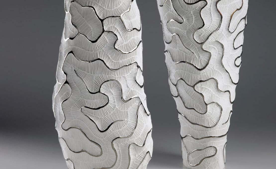 Декоративная Ваза от фабрики Fos Ceramiche модель Atlas Platinum