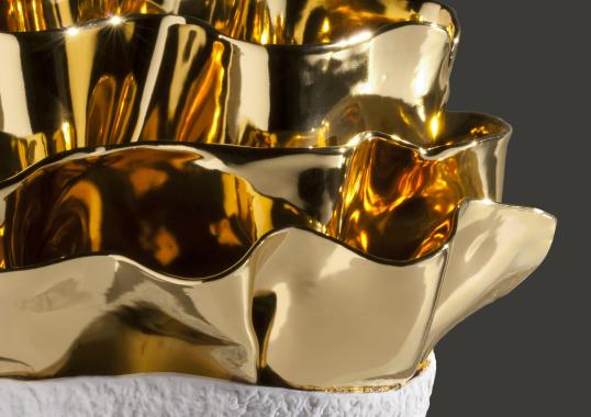 Декоративная ваза Fos Ceramiche Flora Gold image 2