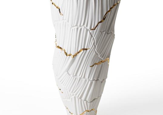 Декоративная ваза Fos Ceramiche Meltemi Gold Cracks image 2