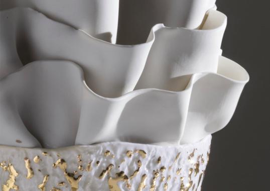 Декоративная ваза Fos Ceramiche Flora Gold Spots image 2