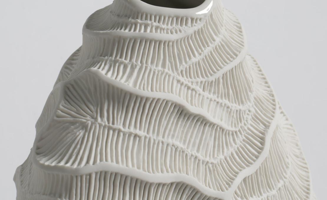 Декоративная Ваза от фабрики Fos Ceramiche модель Fossilia