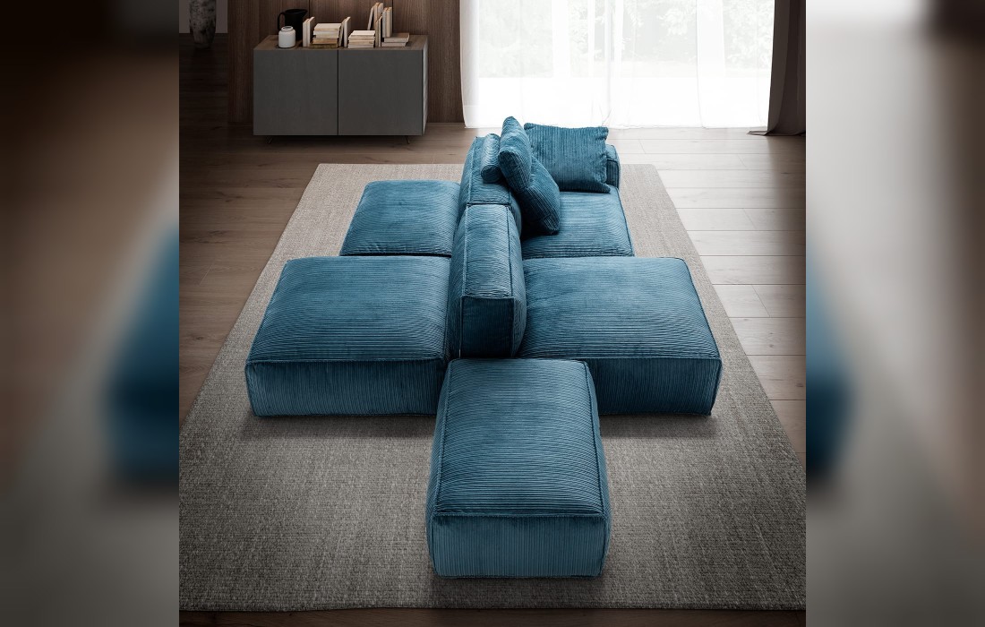 Диван от фабрики Franco Ferri модель Astor Blue