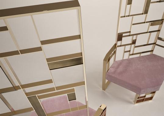 Кресло для отдыха от фабрики Galbiati Fratelli модель MoNDRIAN 