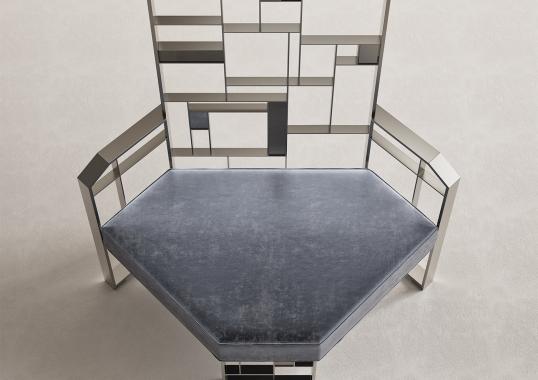 Кресло для отдыха от фабрики Galbiati Fratelli модель MoNDRIAN -
