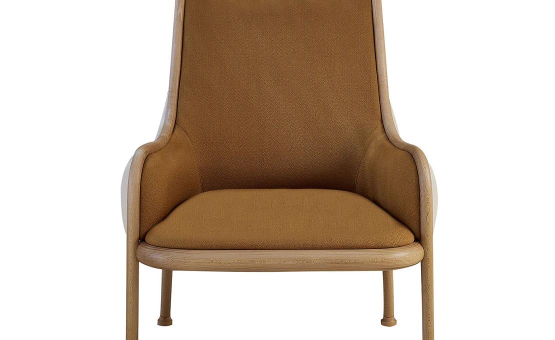 Кресло для отдыха от фабрики Gebrüder Thonet Vienna GmbH (GTV) – Wiener GTV Design модель Mickey Natural Lounge Chair 