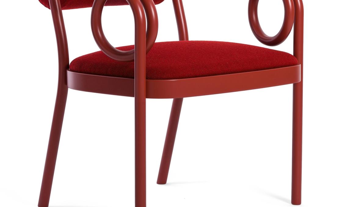 Стул от фабрики Gebrüder Thonet Vienna GmbH (GTV) – Wiener GTV Design модель Loop Red 