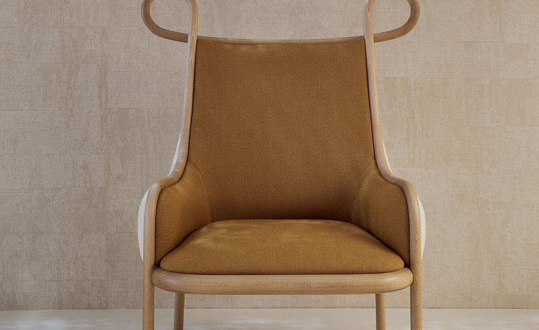 Кресло для отдыха от фабрики Gebrüder Thonet Vienna GmbH (GTV) – Wiener GTV Design модель Mickey Natural Lounge Chair 