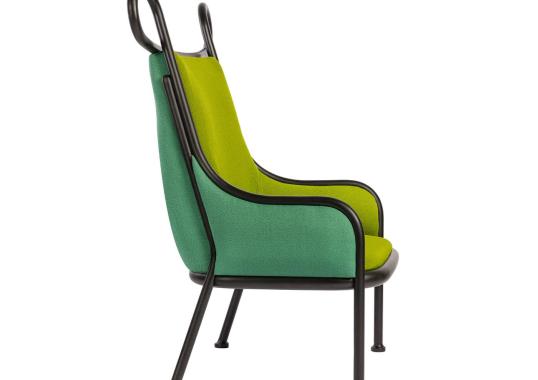 Кресло для отдыха от фабрики Gebrüder Thonet Vienna GmbH (GTV) – Wiener GTV Design модель Mickey Green Lounge Chair 