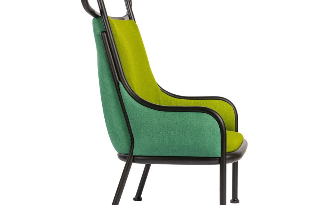 Кресло для отдыха от фабрики Gebrüder Thonet Vienna GmbH (GTV) – Wiener GTV Design модель Mickey Green Lounge Chair 
