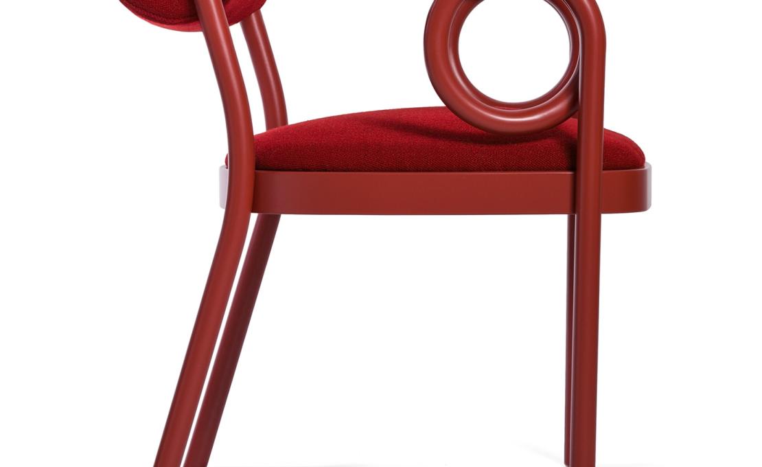 Стул от фабрики Gebrüder Thonet Vienna GmbH (GTV) – Wiener GTV Design модель Loop Red 