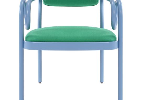 Стул Gebrüder Thonet Vienna GmbH (GTV) – Wiener GTV Design Loop Green Light Blue image 1