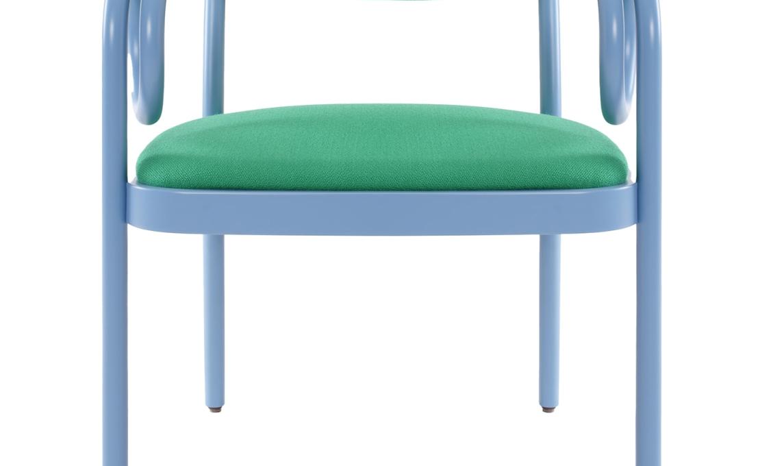 Стул от фабрики Gebrüder Thonet Vienna GmbH (GTV) – Wiener GTV Design модель Loop Green Light Blue 