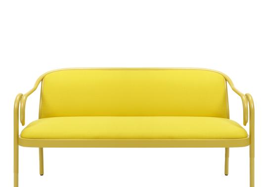 Банкетка от фабрики Gebrüder Thonet Vienna GmbH (GTV) – Wiener GTV Design модель Loop Yellow Banquette 