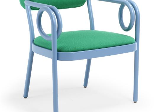 Стул от фабрики Gebrüder Thonet Vienna GmbH (GTV) – Wiener GTV Design модель Loop Green Light Blue 