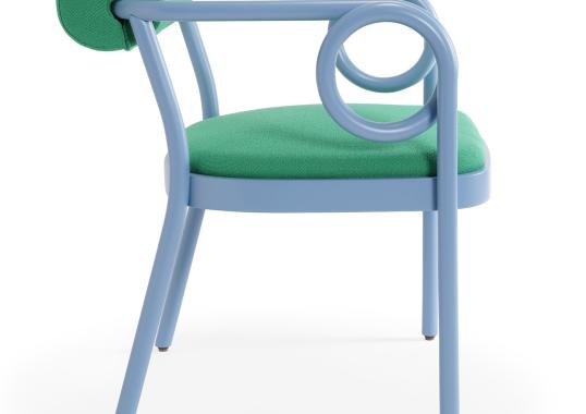 Стул от фабрики Gebrüder Thonet Vienna GmbH (GTV) – Wiener GTV Design модель Loop Green Light Blue 