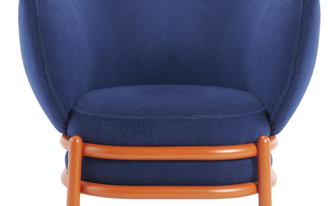 Кресло для отдыха от фабрики Gebrüder Thonet Vienna GmbH (GTV) – Wiener GTV Design модель Luftballon Orange Blue Lounge Chair